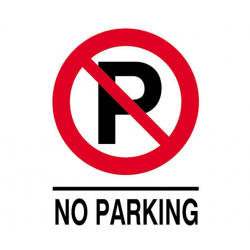 Next επιγραφή pp "No parking" 27x35εκ.